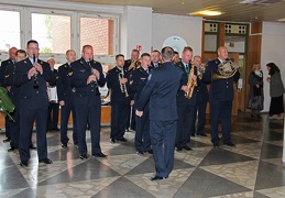 Muzikinę programą atliko Lietuvos kariuomenės Karinių oro pajėgų orkestras