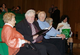 Iš kairės G. Pempės žmona Aldona, bibliofilas Vidmantas Staniulis