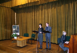Aktoriai Inga Mikutavičiūtė ir Saulius Čiučelis, pianistė Eglė Kižytė-Ramonienė
