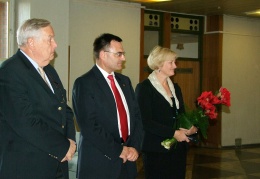 Šveicarijos-Lietuvos Prekybos rūmų valdybos narys Dimitri de Faria e Castro, rūmų prezidentas Graziano Pedroja