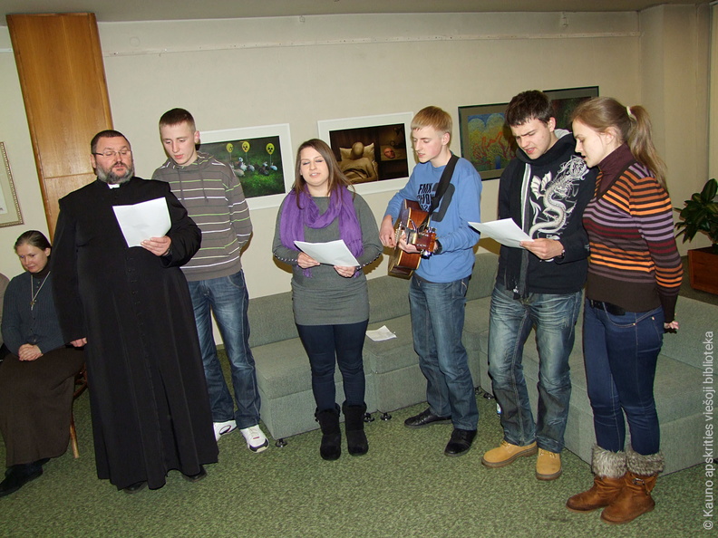 Renginyje koncertavo Kauno Šv. Antano bažnyčios jaunimas