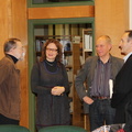 Rašytojas J. Gimberis, doc. dr. L. Gustainienė, rašytojai L. Gustainis ir A. Pakėnas