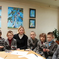 Rezultatų aptarimas su Žaliakalnio dienos centro vaikais ir jų mokytoja Zita Jekinevičiene