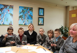 Rezultatų aptarimas su Žaliakalnio dienos centro vaikais ir jų mokytoja Zita Jekinevičiene