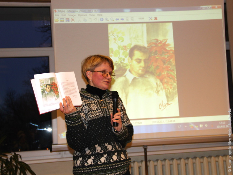 J. Kriūnienė rodo tik šiam vertimui ir leidimui Iano Vorreso pasiūlytą paties portretą, tapytą Kunigaikštienės