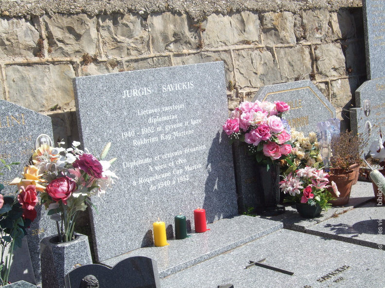 Jurgio Savickio kapas Roquebrune Cap Martin, Pietų Prancūzijoje