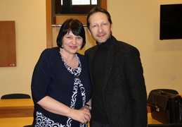 KAVB direktorė A. Naudžiūnienė ir V. Čepinskis