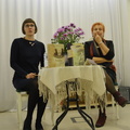 Renginio moderatorė Julija Genienė ir muziejininkė, rašytoja Aldona Ruseckaitė