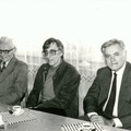 Buvęs rezistentas ir politinis kalinys L. Dambrauskas, kompozitorius G. Kuprevičius ir Prezidentas V. Adamkus. 1997 m.