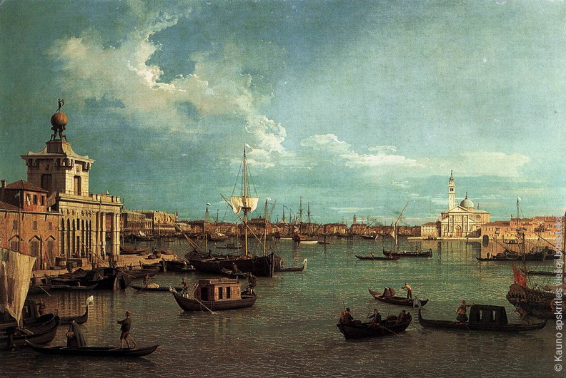 Canaletto. Bacino, žiūrint nuo Giudecca. Apie 1740 m..jpg