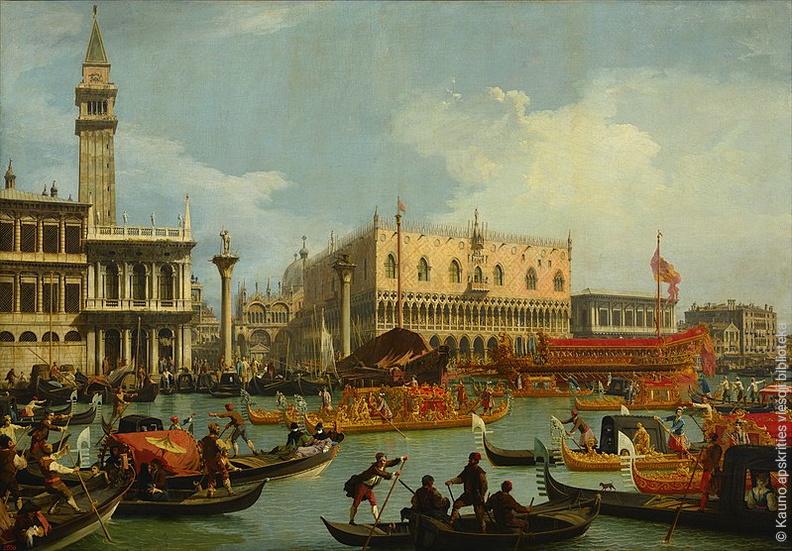 Canaletto. Bukentauro sugrįžimas į prieplauką šalia Palazzo Ducale. XVIII a..jpg