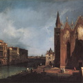 Canaletto. Didysis kanalas su Santa Maria della Carità bažnyčia. XVIII a.