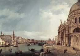 Canaletto. Didysis kanalas. Apie 1744 m.