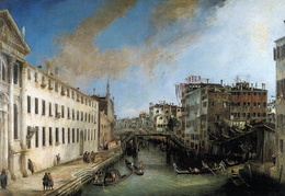 Canaletto. Rio dei Mendicanti arba Elgetų kanalas. 1723-24 m.