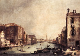 Canaletto. Rio dei Mendicanti arba Elgetų kanalas. Žiūrint iš pietų pusės. Apie 1725 m.