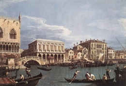 Canaletto. Riva degli Schiavoni. 1740 m.
