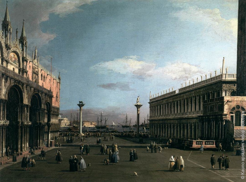 Canaletto. Šv. Morkaus aikštė. Žiūrint iš pietų pusės. Apie 1741 m..jpg