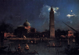 Canaletto. Vigilija su Šv. Petro bažnyčia. 1755 m.