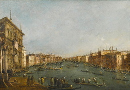 Francesco Guardi. Regata Didžiajam kanale. XVIII a.