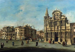 Francesco Guardi. Santa Maria del Giglio bažnyčia. XVIII a.
