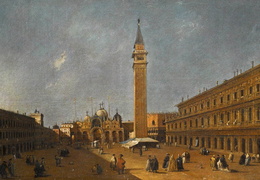 Francesco Guardi. Šv. Morkaus aikštė, žvelgiant į rytus. 1775-80 m.