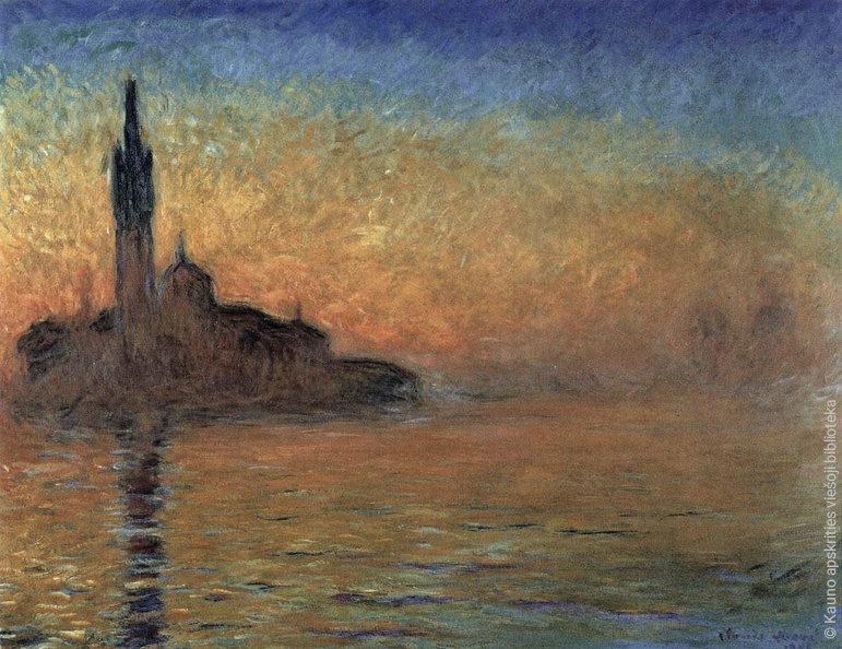 Claude Monet. Saulėlydis Venecijoje. 1908 m..jpg