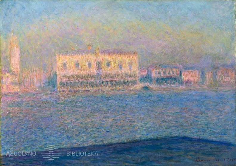 Claude Monet. The Palazzo Ducale Seen from San Giorgio Maggiore. 1908 m..jpg