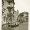 Ferdinand Ongania. Palazzo Rezzonico ir Palazzo Balbi Didžiajam kanale. Fotograviūra. 1891 m.