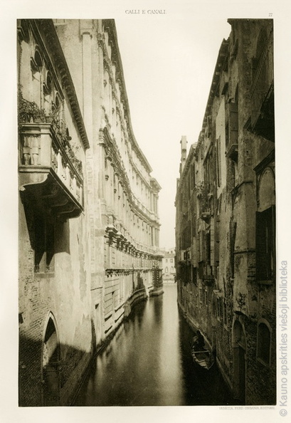 Ferdinand Ongania. Santa Maria Mater Domini kanalas. Fotograviūra. 1891 m..jpg