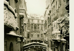 Ferdinand Ongania. Sniegas Venecijoje. Fotograviūra. 1891 m.