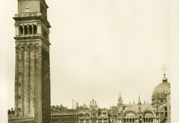 Ferdinand Ongania. Šv. Morkaus aikštė, žvelgiant nuo Liūto kolonos. Fotograviūra. 1891 m.