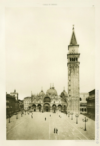 Ferdinand Ongania. Šv. Morkaus aikštė. Fotograviūra. 1891 m..jpg