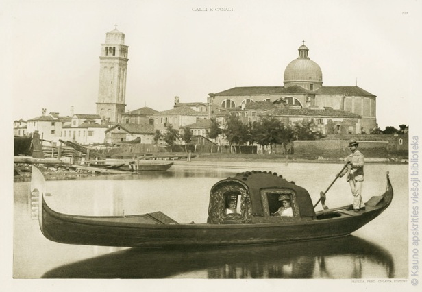 Ferdinand Ongania. Venecijos gondola. Fotograviūra. 1891 m..jpg