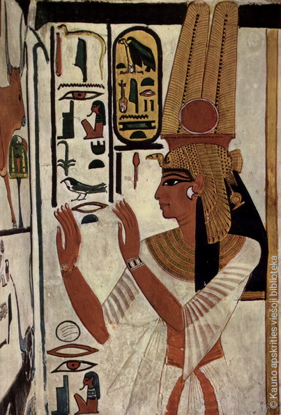 Karalienė Nefertari. Sienų tapyba. Egiptas. XIII a. pr. Kr..jpg