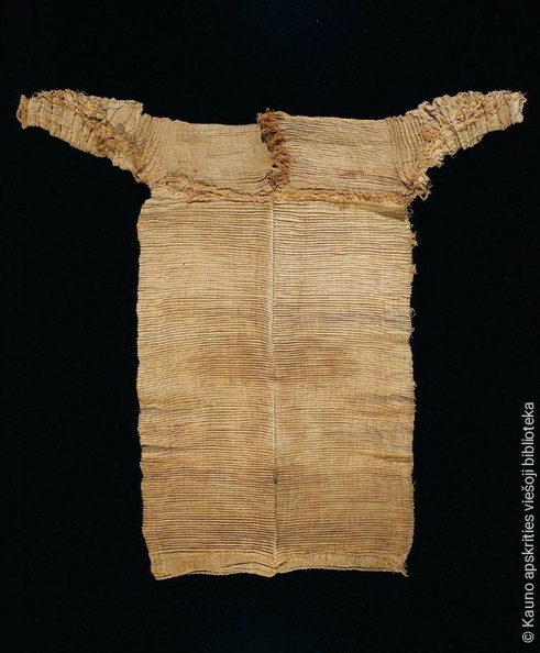 Pleated linen dress Egyptian, Old Kingdom, Dynasty 6, 2323–2150 B.C..jpg