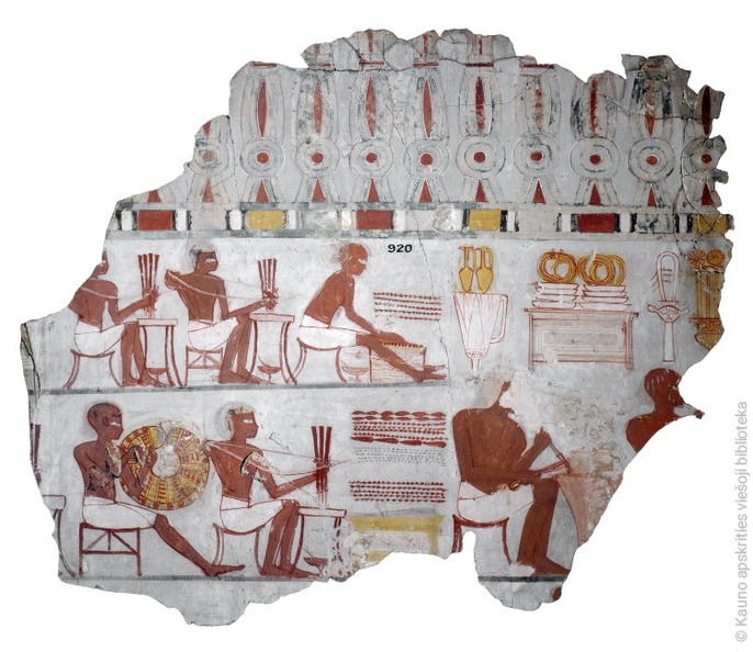 Tapyba ant kalkakmenio. Papuošalų ir tauriųjų metalų dirbtuvės. Egiptas.jpg