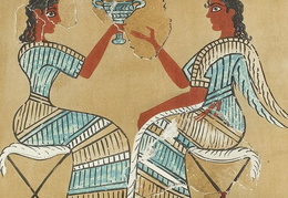 Knoso rūmų freska. XVI a. pr. Kr.