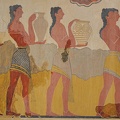 Minojiečių procesija. Sienų tapyba. Knoso rūmų freska