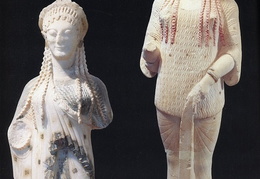Moters skulptūra. Graikija. VI a. pr. Kr. 
