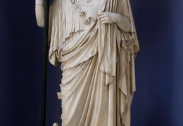 Skulptūra Atėnė Giustiniani. Romėniška graikų skulptūros kopija. V-IV a. pr. Kr.
