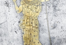 Atėnė. Piešinys ant taurės (kantharos). Kreta. 440-435 m. pr. Kr.
