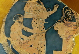 Aukojimo scena. Keramika. Apie 480-470 m. pr. Kr.