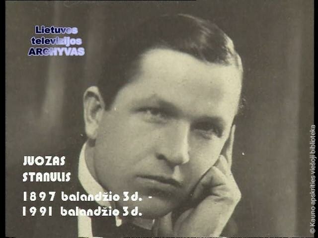 Pirmojo spektaklio dalyvis - aktorius Juozas Stanulis