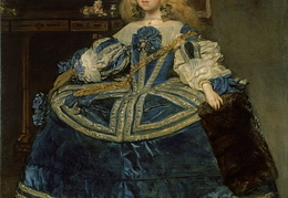 Diegas Velaskesas. Margarita Teresa mėlyna suknele. 1659 m.