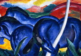 Francas Markas. Didieji mėlynieji žirgai. 1911 m.