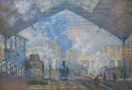 Klodas Monė. Sen Lazaro stotis. 1877 m.