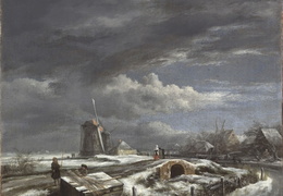 Jakobas van Reisdalis. Žiemos peizažas. Apie 1660 m.