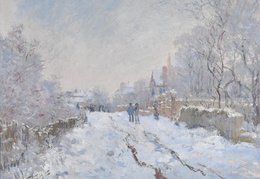 Klodas Monė. Sniegas Aržantėjuje. 1874-75 m.
