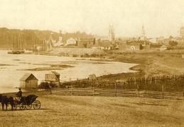 Nemuno ir senamiesčio vaizdas. 1861 m. Fotogr. A. Rohrbachas