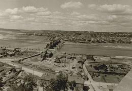Neries ir Vilijampolės panorama. Apie 1950 m.